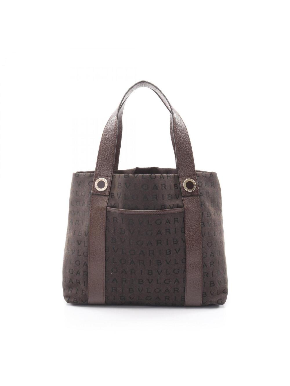 Bvlgari Logo Mania Tote Handbag Canvas #295943B35B